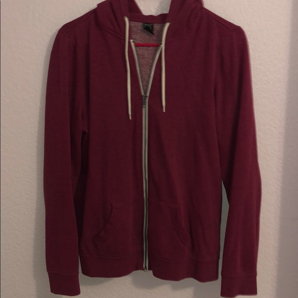 Maroon Zip Up Hoodie